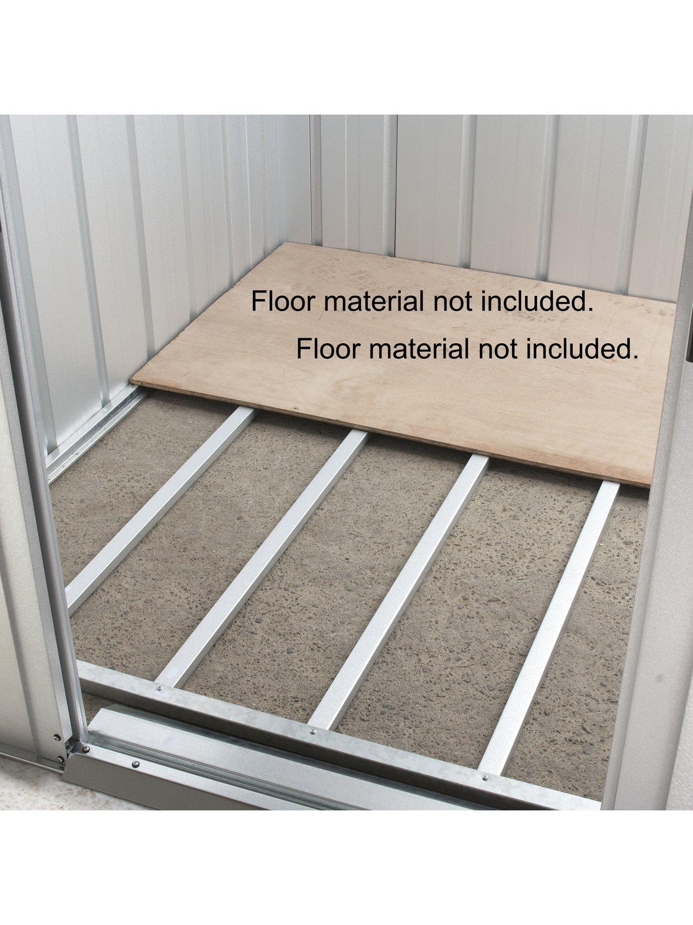Image 6 of 6 of Yardmaster 6 X 4 ft Platinum Tall Metal Pent Roof Shed With Floor Frame Kit