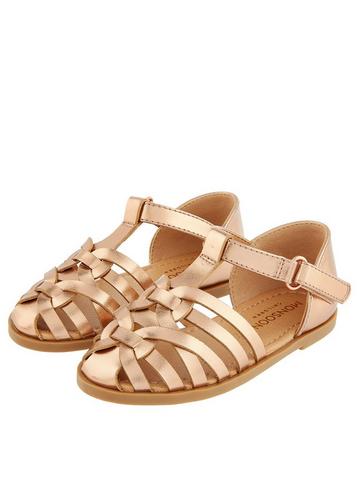Girls Pink/Gold Spot On Sandals UK Sizes 10-3 H0156