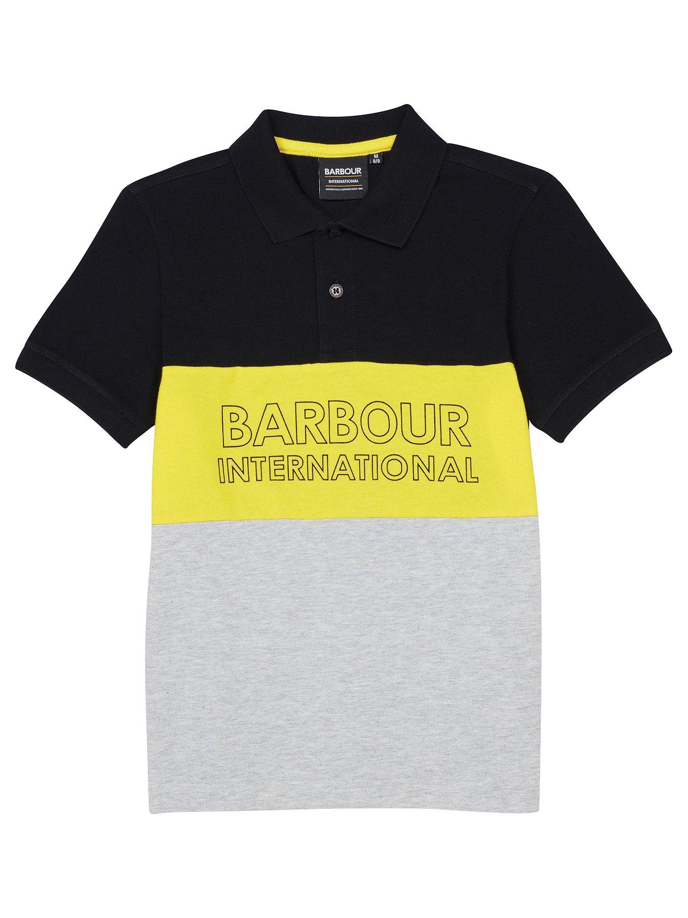barbour international washed polo shirt
