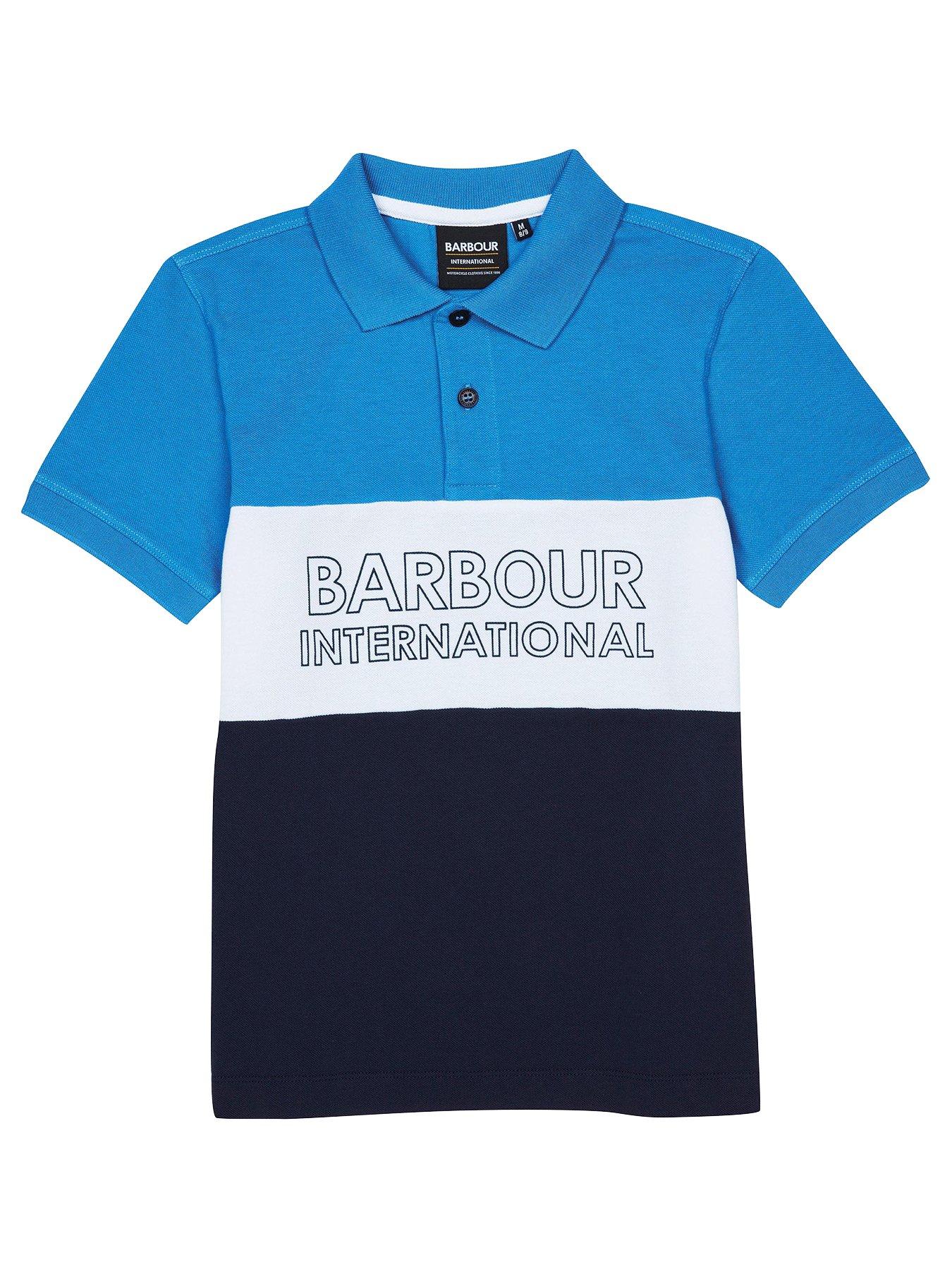 barbour international washed polo shirt