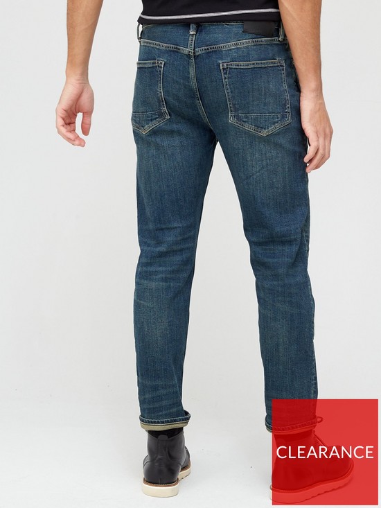 AllSaints Dean Slim Fit Jeans - Indigo | very.co.uk