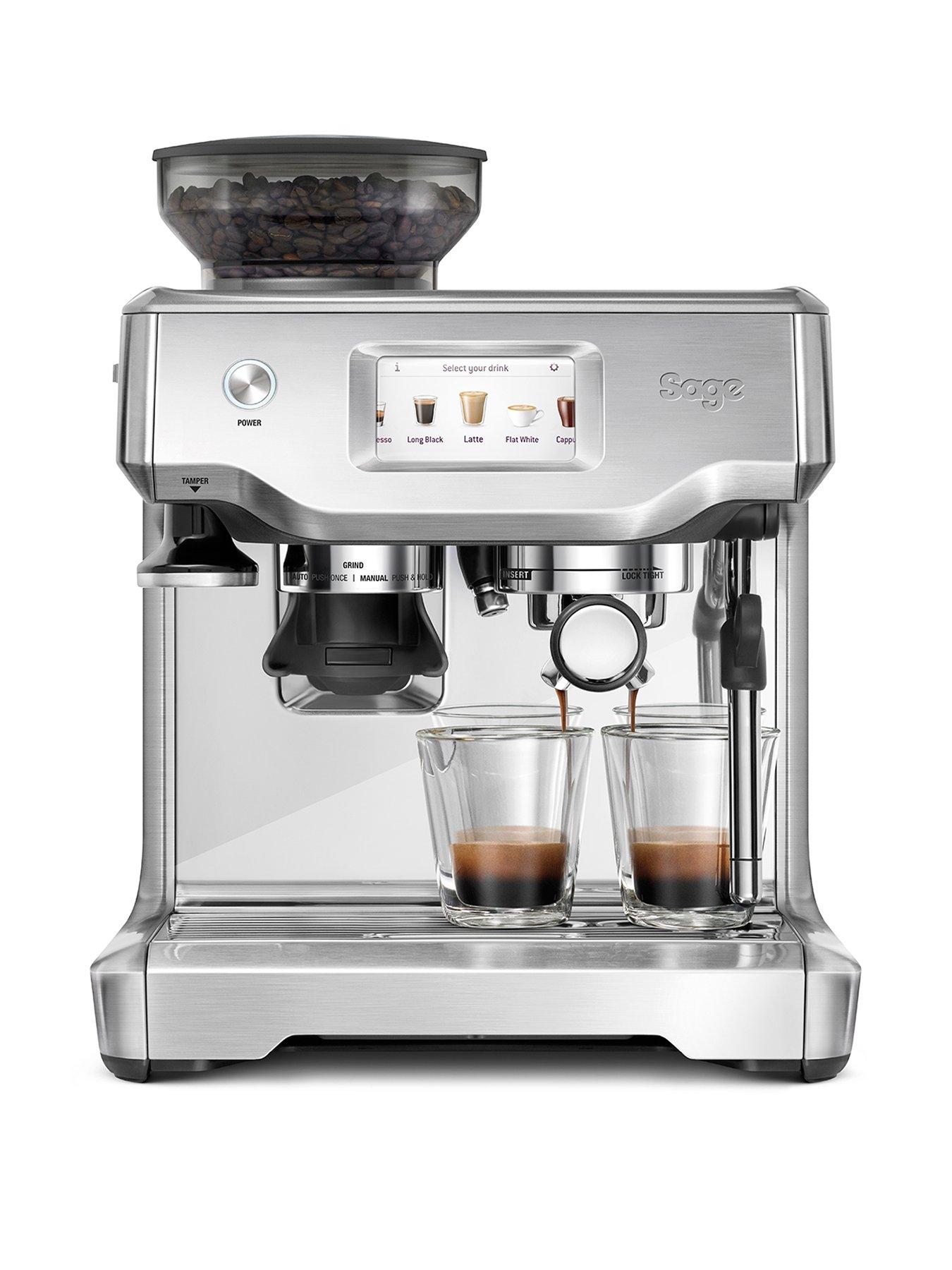 Product photograph of Sage Barista Touch Brushed Stainless Steel Coffee Machine from very.co.uk