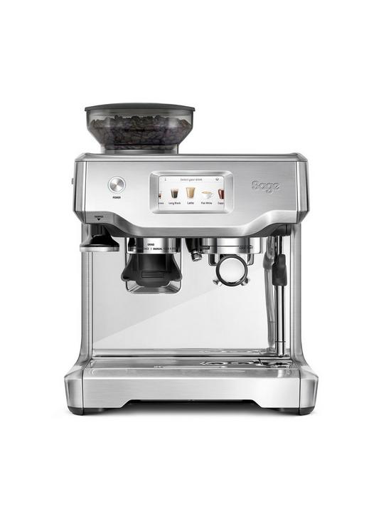 stillFront image of sage-barista-touchnbspbrushed-stainless-steelnbspcoffee-machine