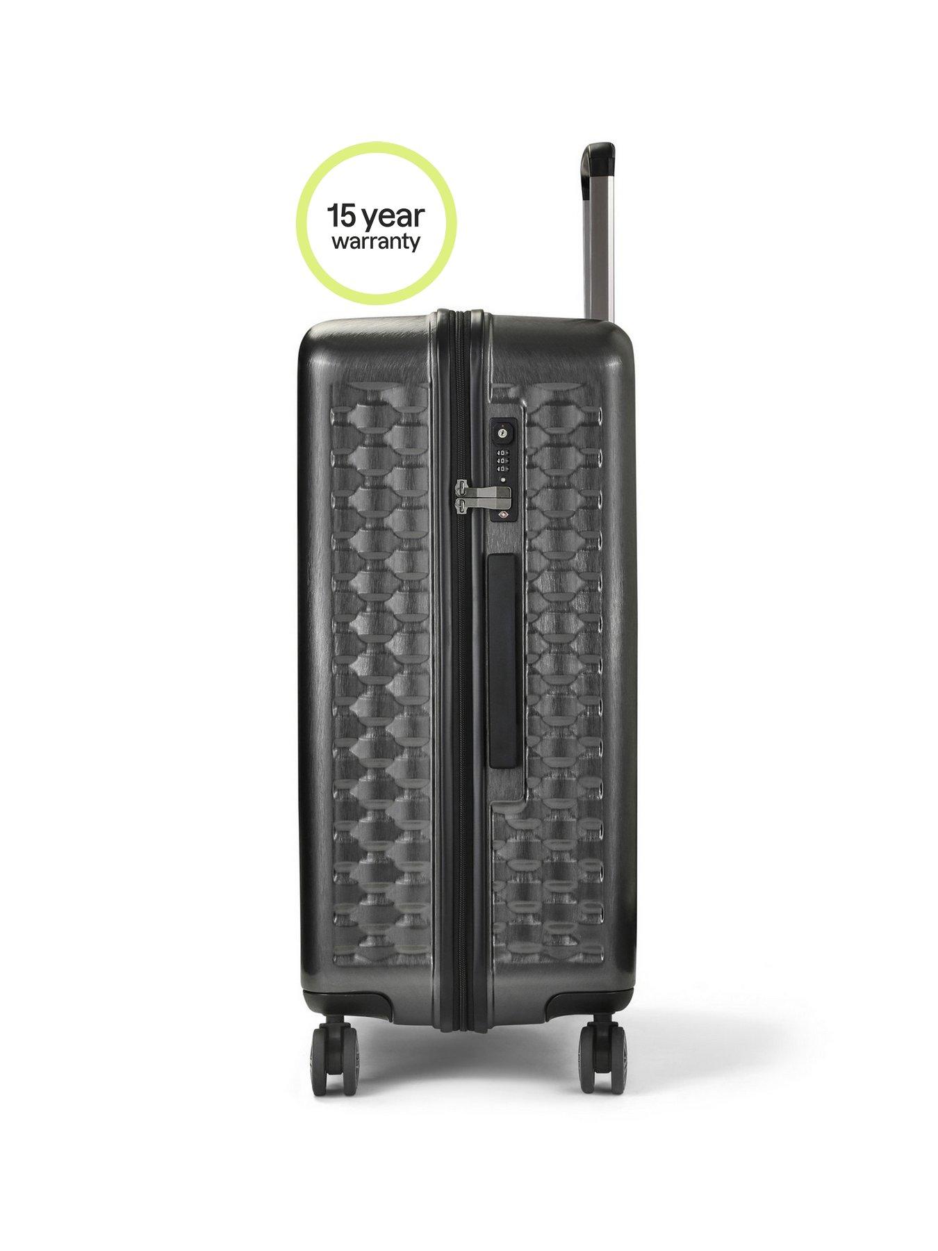 Rock Luggage Allure Large 8Wheel Suitcase Charcoal very.co.uk