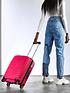  image of rock-luggage-sunwave-carry-on-8-wheel-suitcase-pink