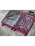  image of rock-luggage-sunwave-carry-on-8-wheel-suitcase-pink