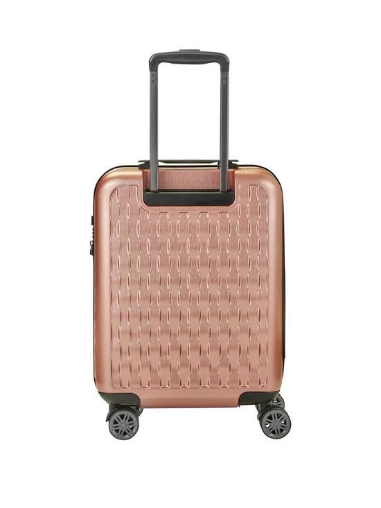 stillFront image of rock-luggage-allure-carry-on-8-wheel-suitcase-rose-pink