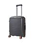  image of rock-luggage-sunwave-carry-on-8-wheel-suitcase-charcoal