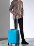  image of rock-luggage-sunwave-carry-on-8-wheel-suitcase-blue