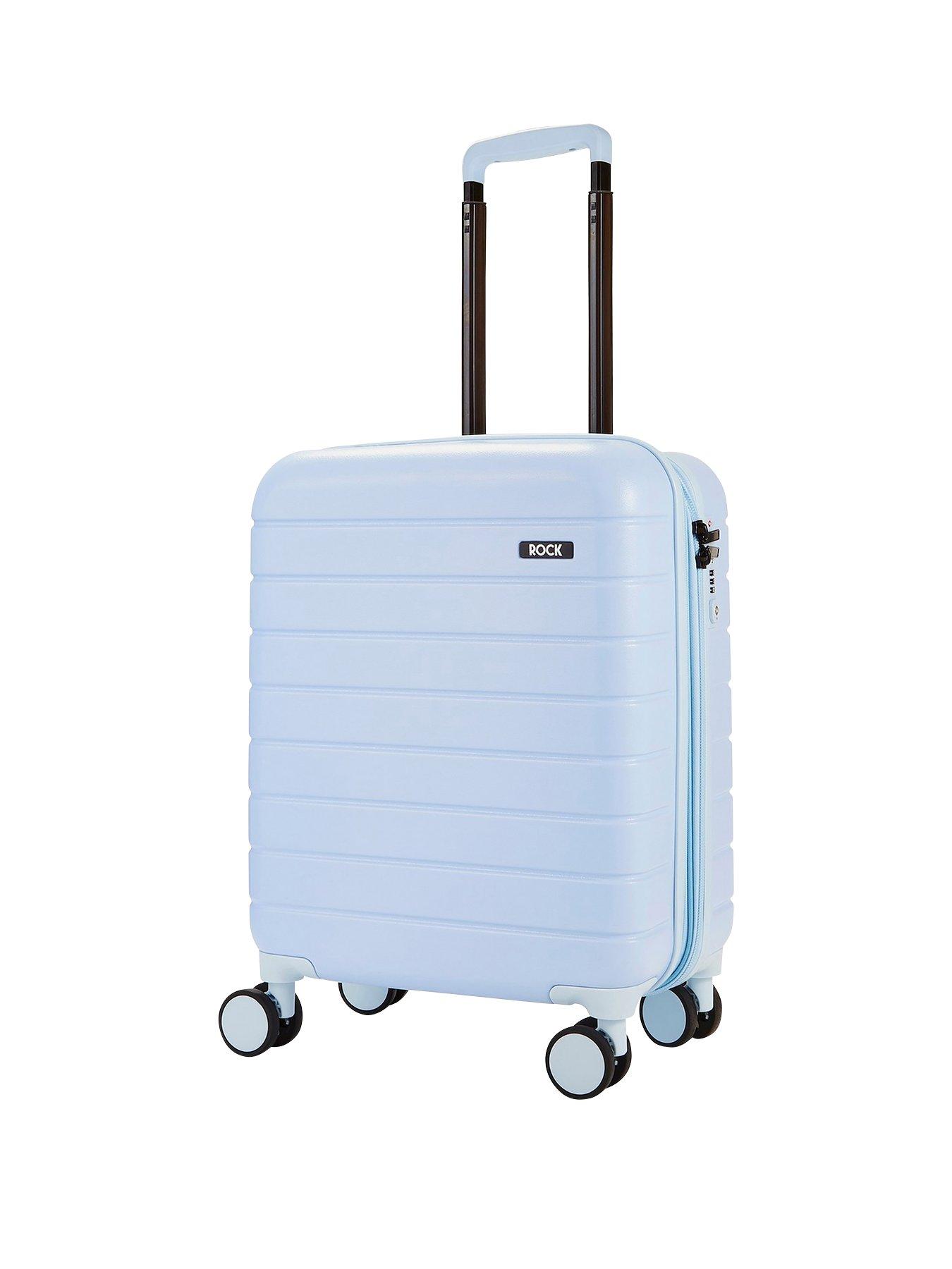 Away store blue luggage