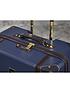  image of rock-luggage-vintage-carry-on-8-wheel-suitcase-navy