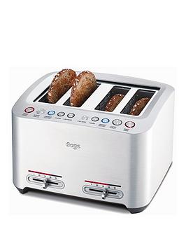Product photograph of Sage Smart 4-slice Toaster from very.co.uk