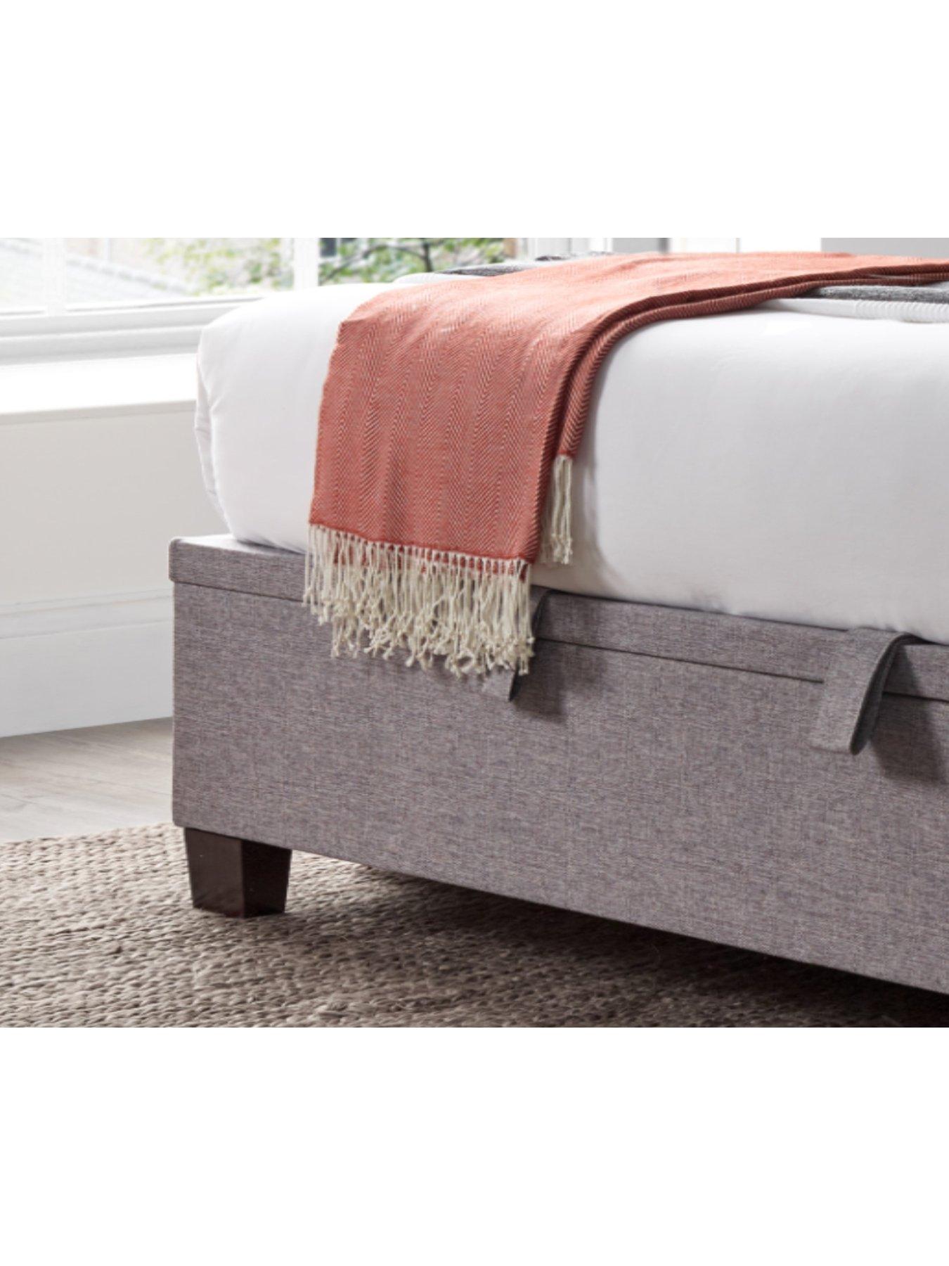 Image 5 of 5 of Very Home Livingstone End Lift Up Ottoman Storage Bed with Airsprung Mattress Offer (Buy &amp; SAVE!) - Grey