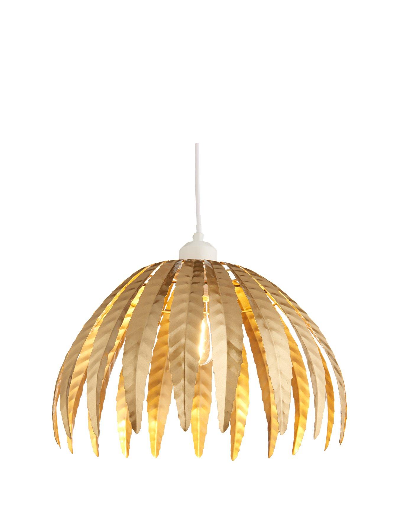 Gold easy fit store light shade