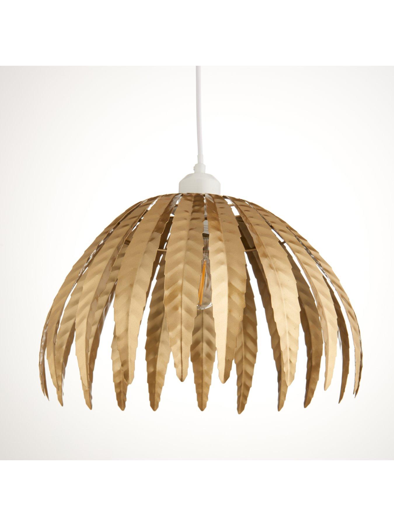 Gold easy fit store light shade