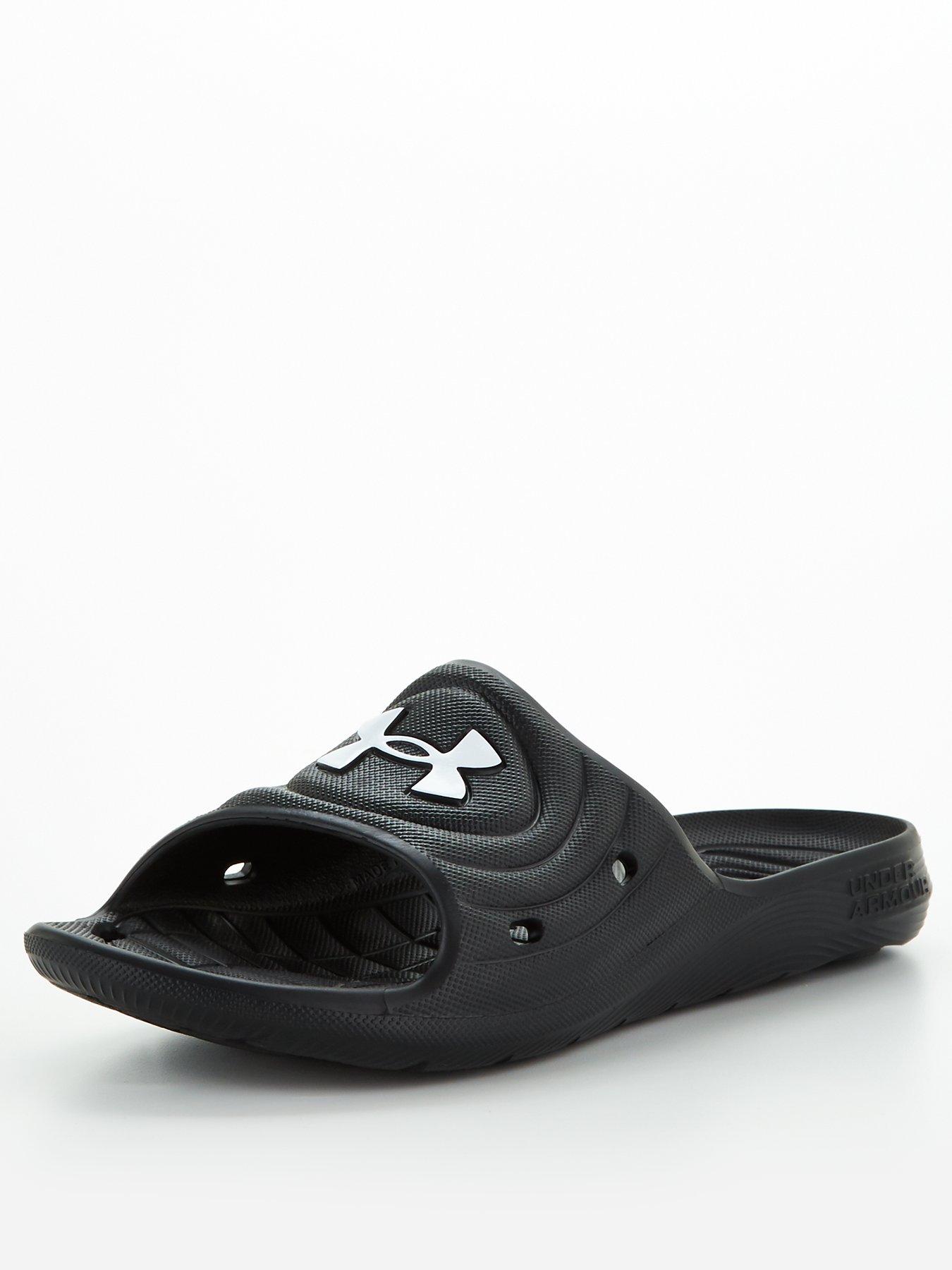 Men's Under Armour Locker IV Shower Slides (Black/Grey Camo