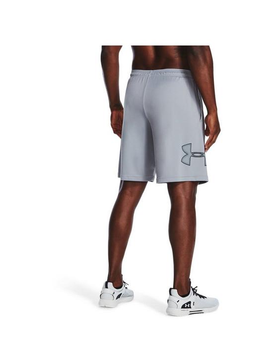 stillFront image of under-armour-training-tech-graphic-shorts-steel