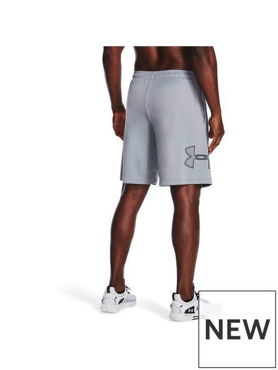 stillFront image of under-armour-training-tech-graphic-shorts-steel