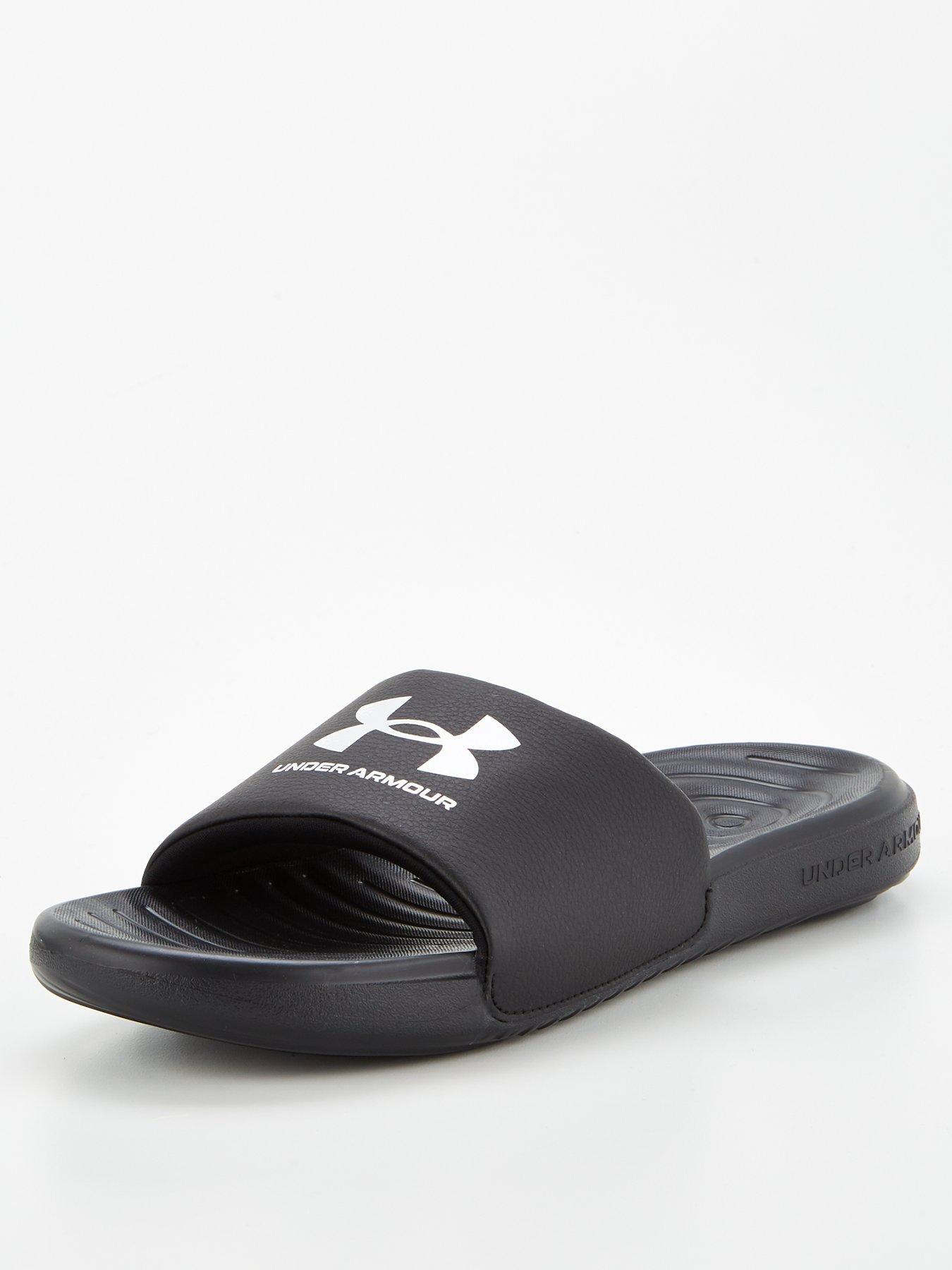 Men's Pool Slide Sandal in Black/white