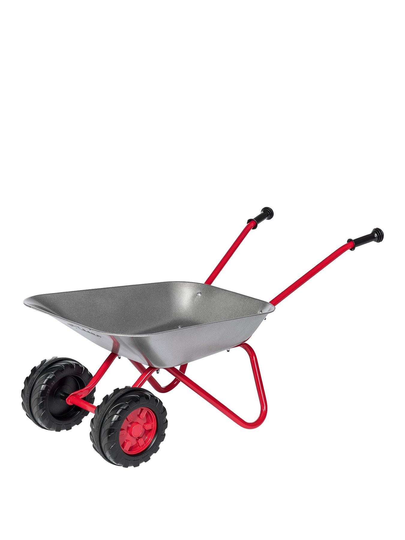 Product photograph of Child S Metal Wheelbarrow With Double Front Wheel from very.co.uk