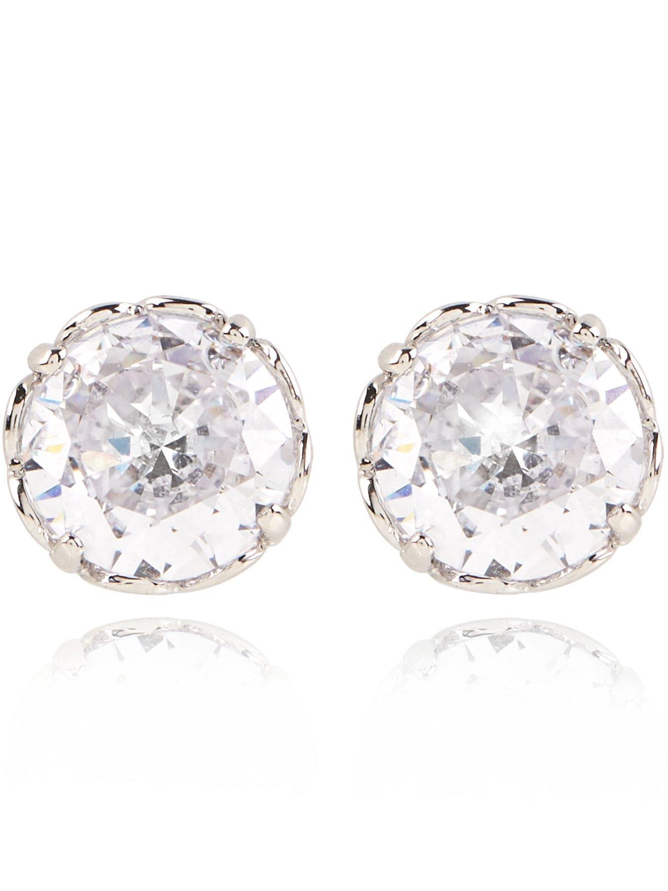 Kate Spade New York That Sparkle Round Stud Earrings - Silver 