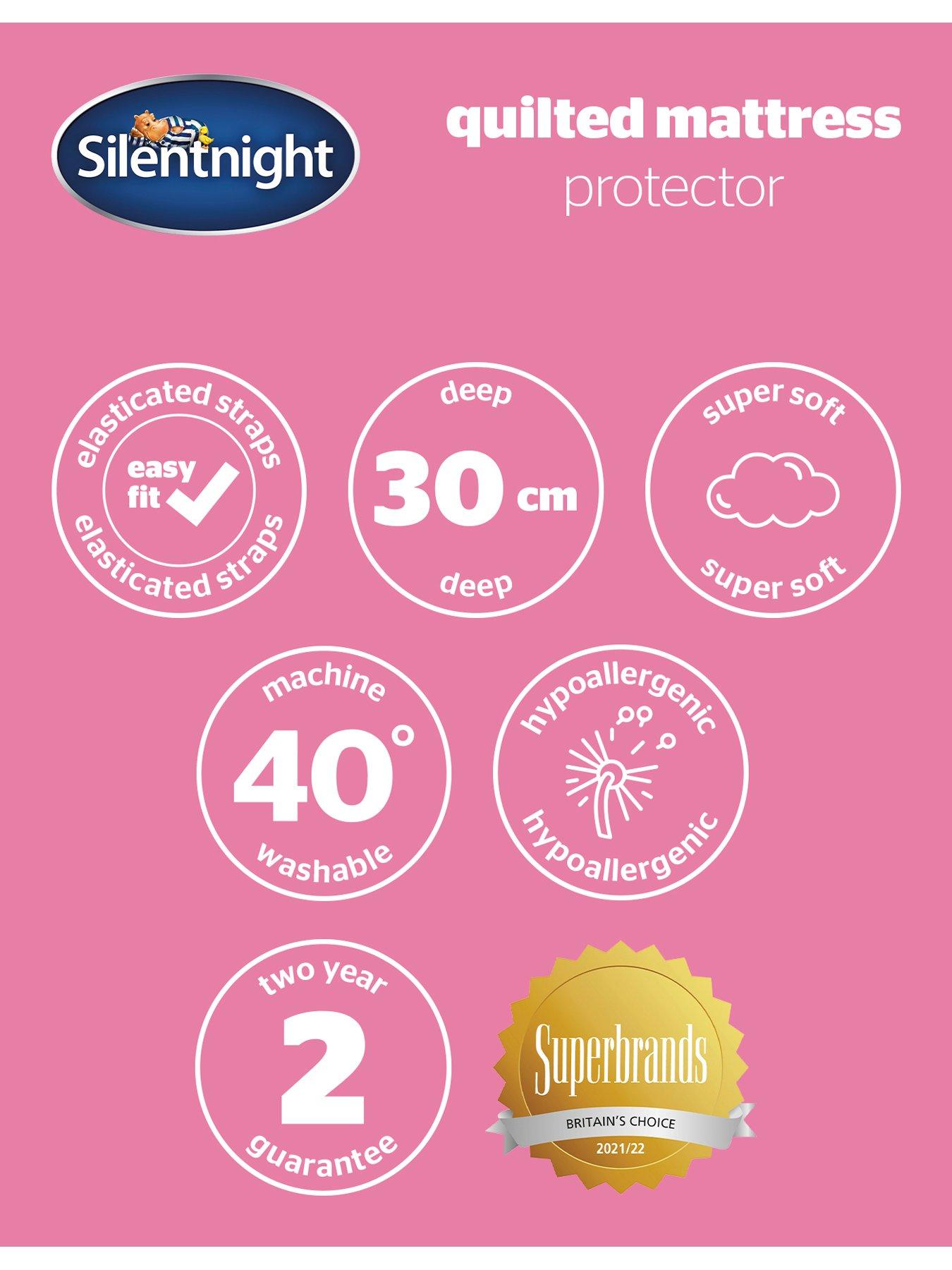 Image 7 of 7 of Silentnight Quilted Deep Mattress Protector