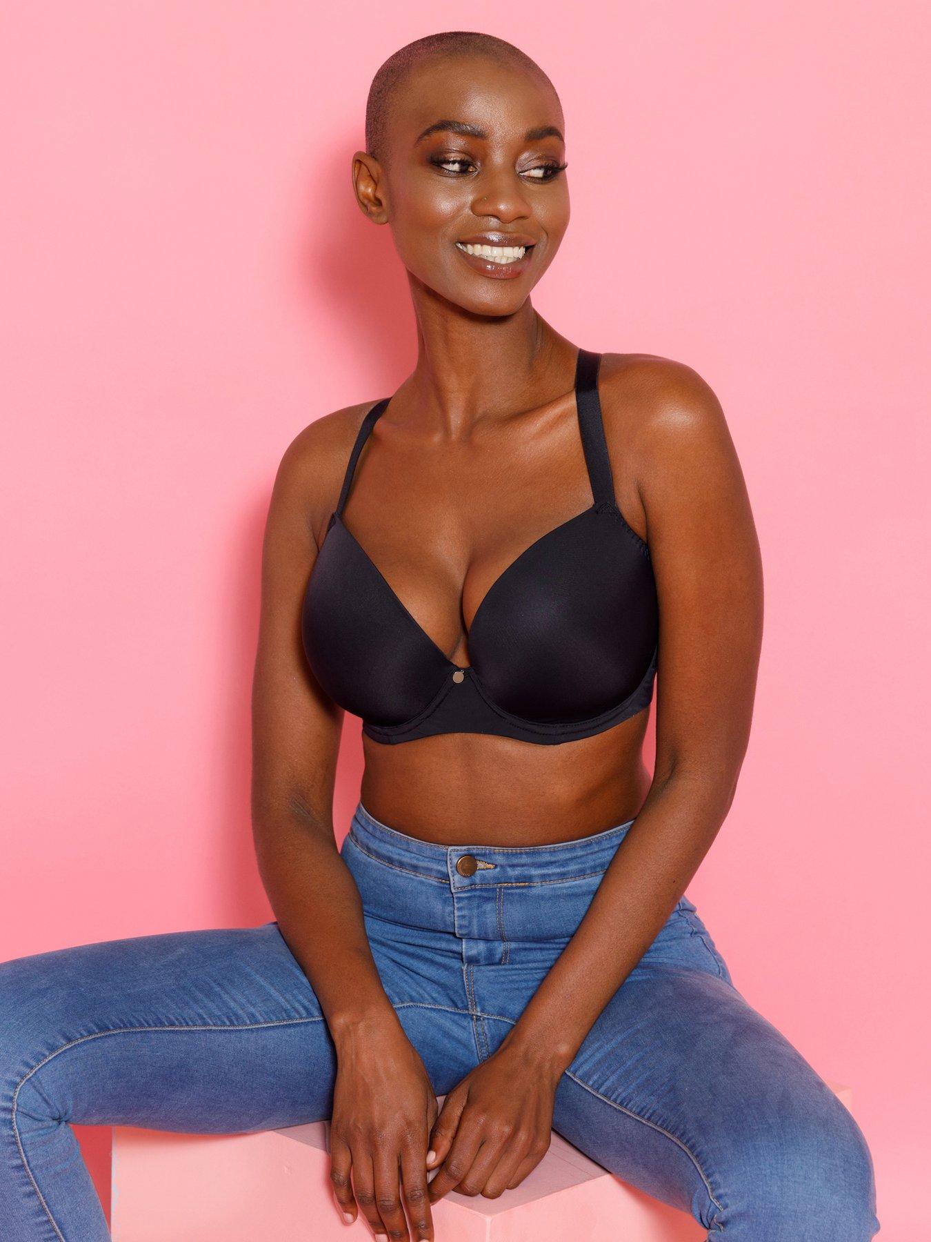 Curvy Kate Smoothie T Shirt Plunge Bra - Black