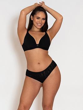 curvy kate daily non padded plunge bra - black