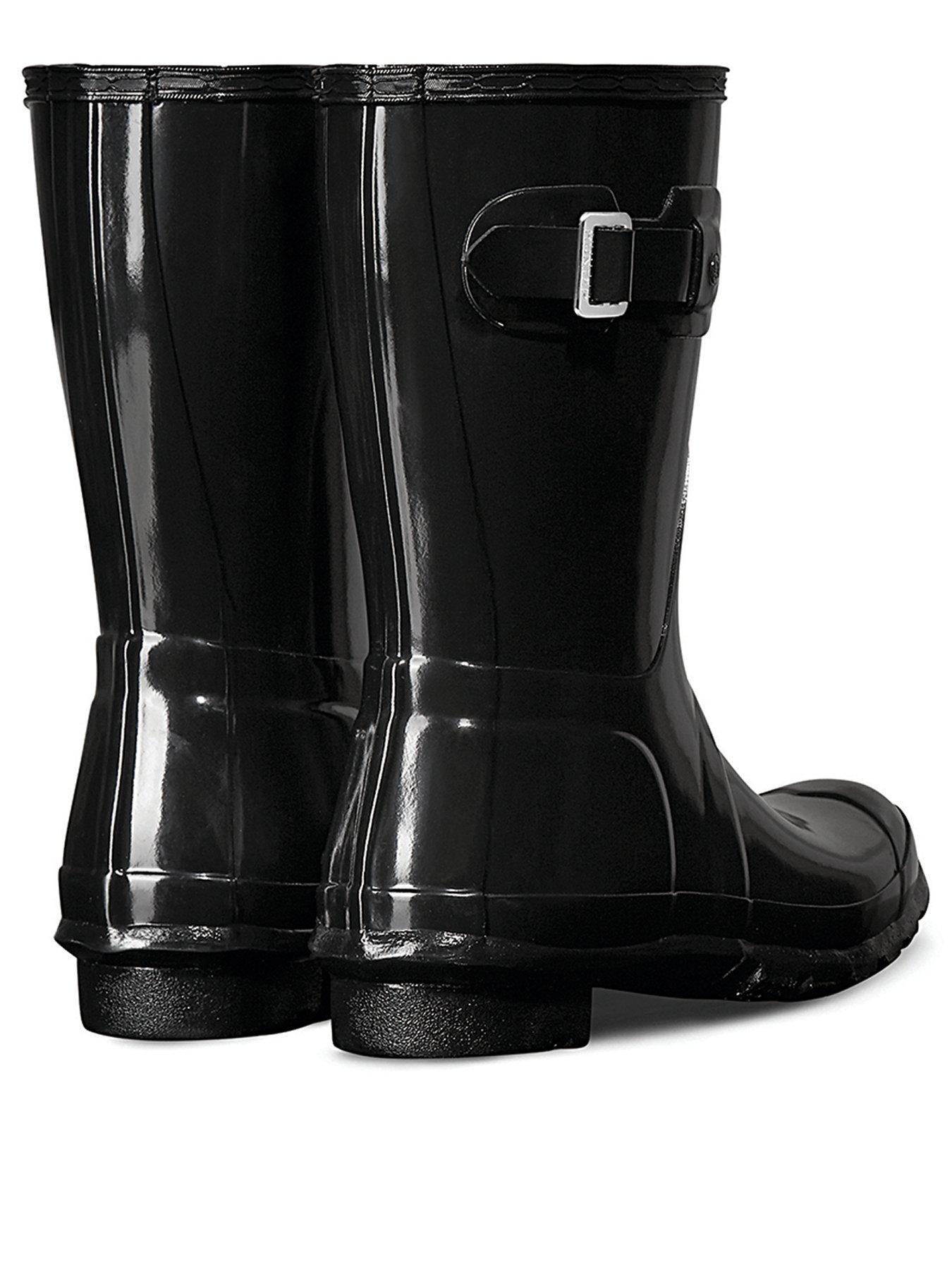 Short gloss rain boots deals