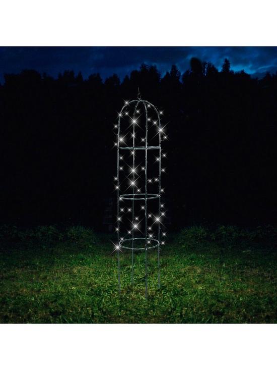 stillFront image of gardenwize-solar-powered-light-up-trellis