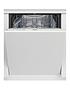  image of indesit-die2b19uk-built-in-13-place-full-size-dishwasher-white
