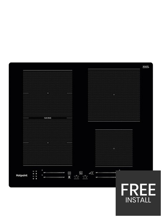 front image of hotpoint-ts5760fne-built-in-65cm-width-induction-hob-black