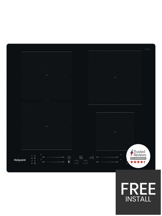 stillFront image of hotpoint-ts5760fne-built-in-65cm-width-induction-hob-black