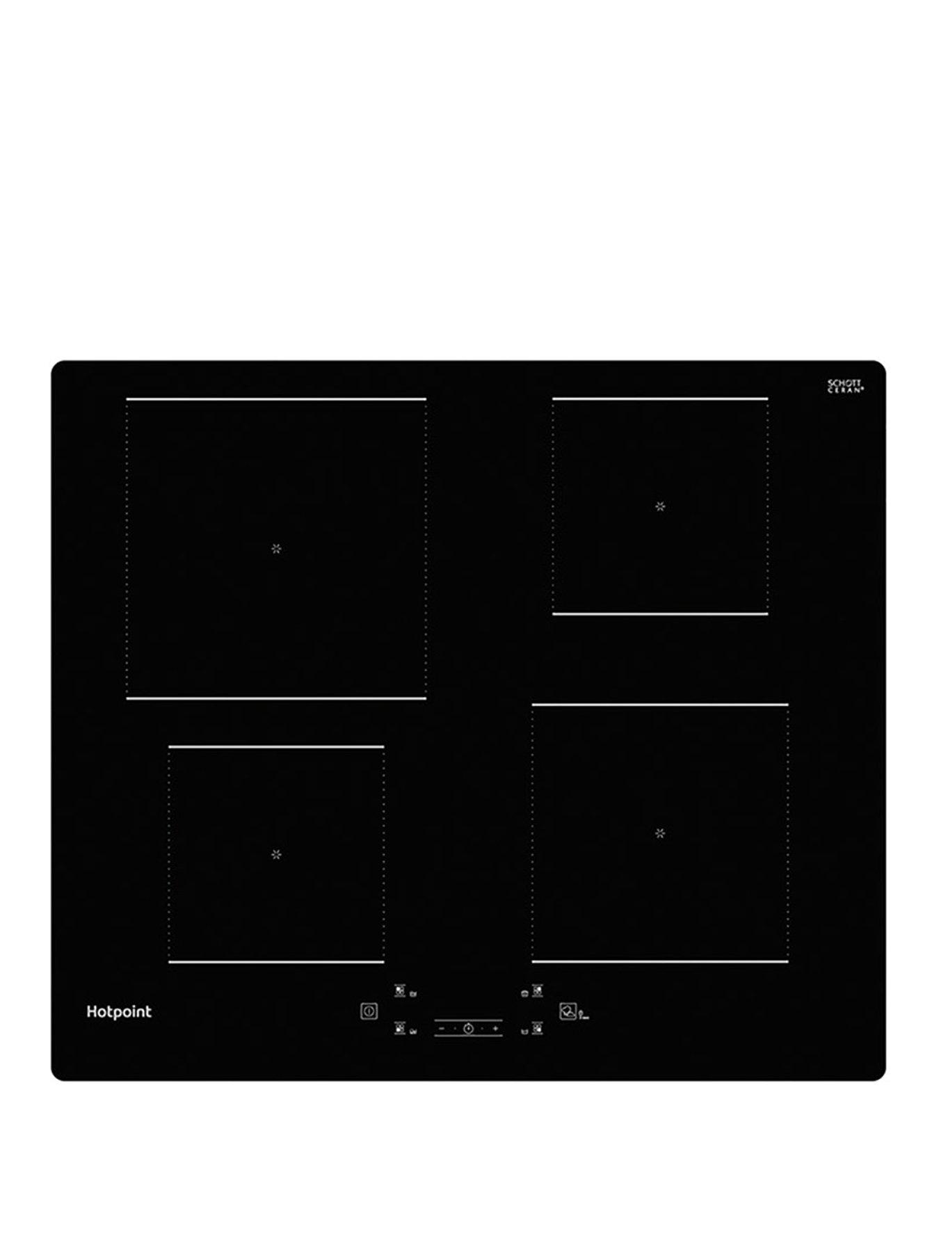 Product photograph of Hotpoint Tq1460sne 60cm Wide Built-in Induction Hob - Black - Hob Only from very.co.uk
