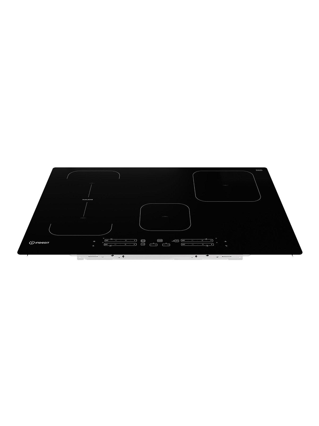 Indesit IB21B77NE BuiltIn 77cm Width Induction Hob Black very.co.uk