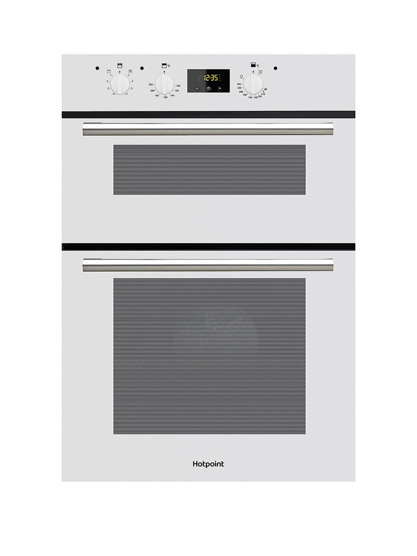 Product photograph of Hotpoint Dd2540wh Built-in 60cm Width Electric Double Oven - White - Oven With Installation from very.co.uk