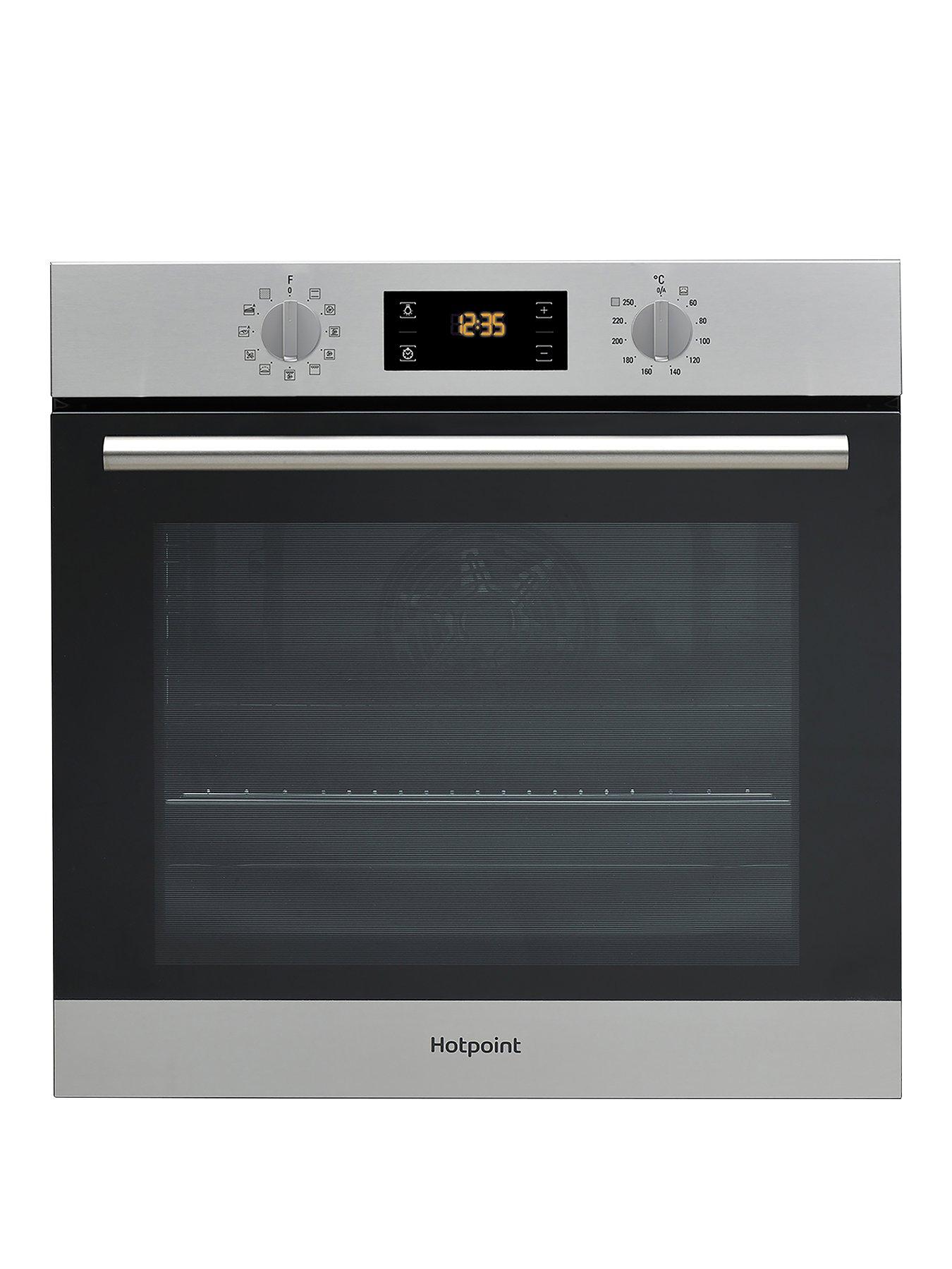 Product photograph of Hotpoint Class 2 Multiflow Sa2840pix Built-in 60cm Width Electric Single Oven - Stainless Steel - Oven Only from very.co.uk