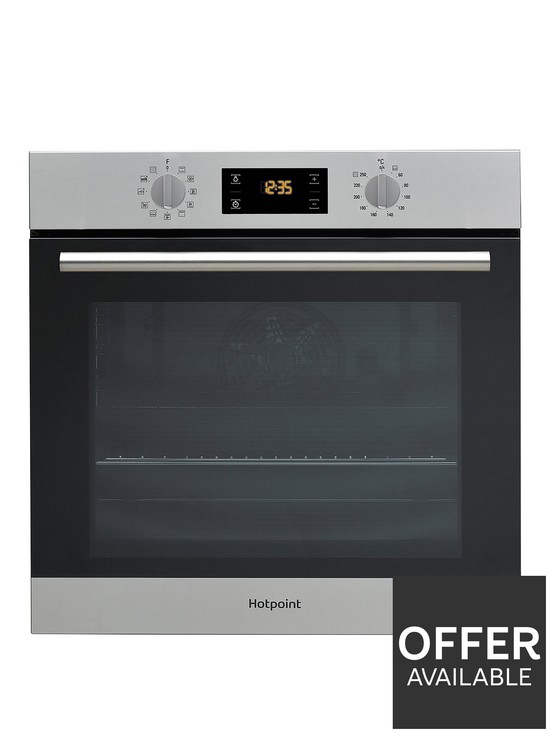 front image of hotpoint-sa2840pix-built-in-60cm-width-electric-single-oven-stainless-steel