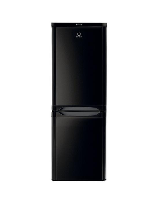 front image of indesit-ibd5515b1-55cm-width-fridge-freezer-black