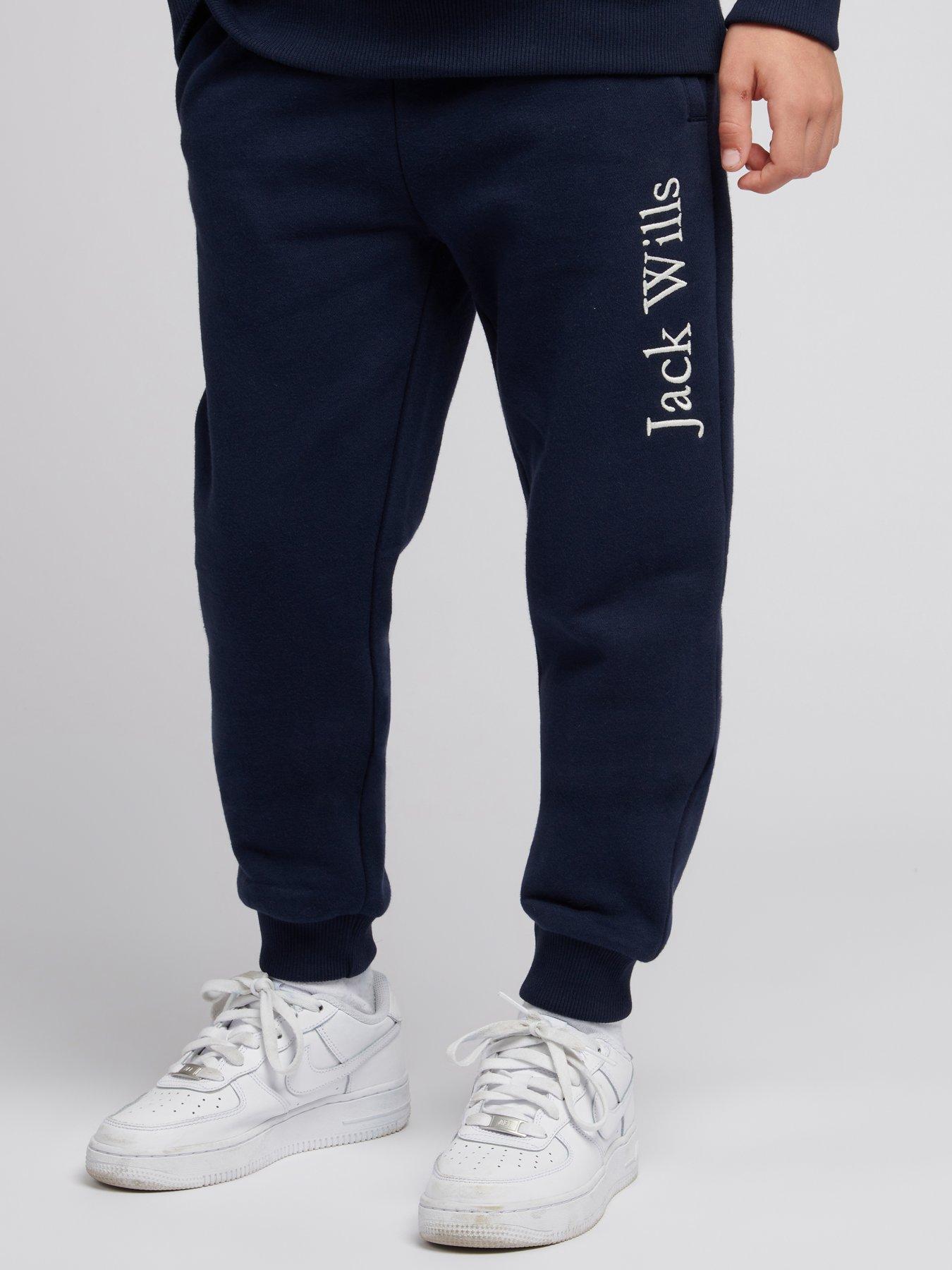 Jack Wills Black Cuffed Joggers