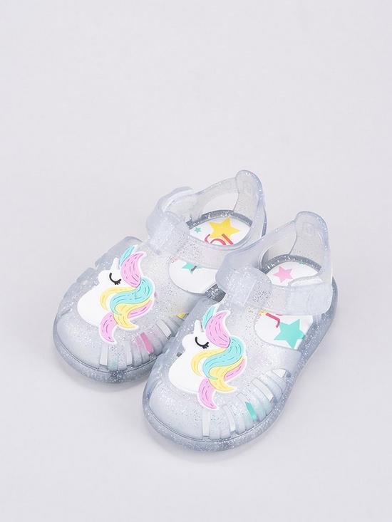 collection image of igor-girls-tobby-unicorn-jelly-sandals-glitter