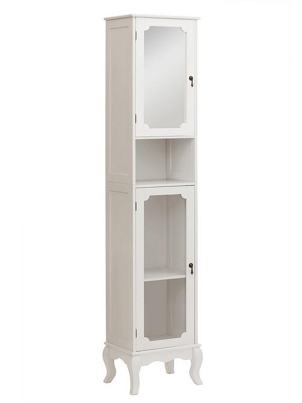 Ivory Premier Housewares Marcella Cabinet with 2 Glass Doors