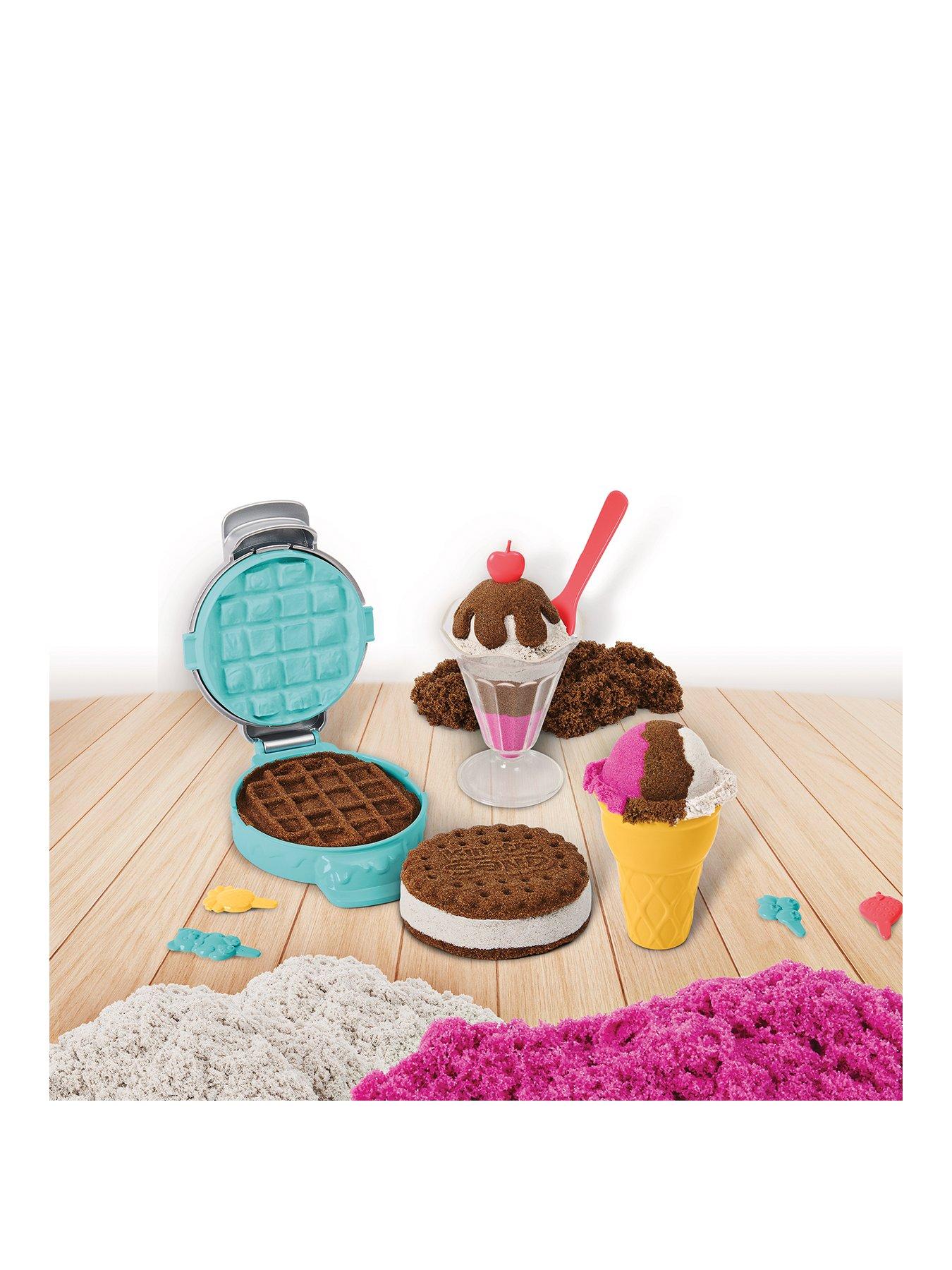 Kinetic Sand Scented Ice Cream Scoops + Sea Play Set - Kinetic