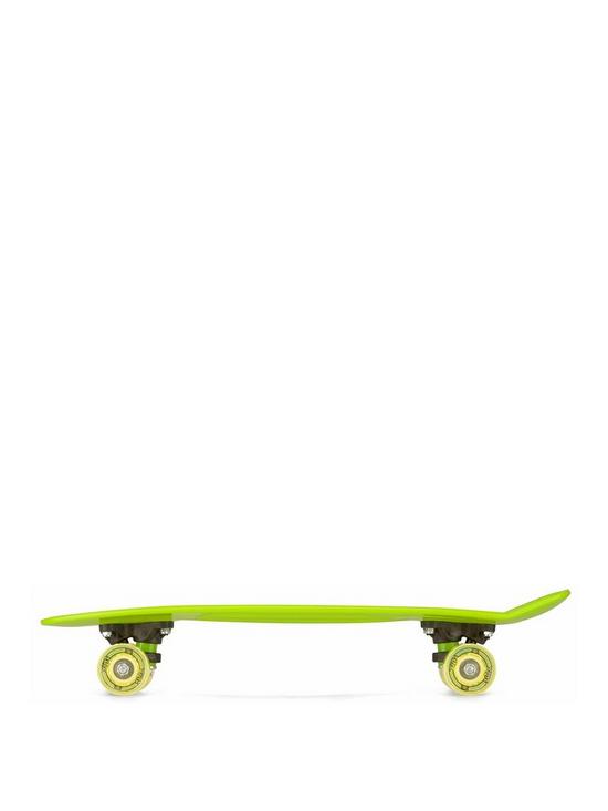 front image of xootz-22-led-skateboard-greennbsp