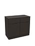  image of bilbao-ready-assembled-compact-high-gloss-sideboard-graphite