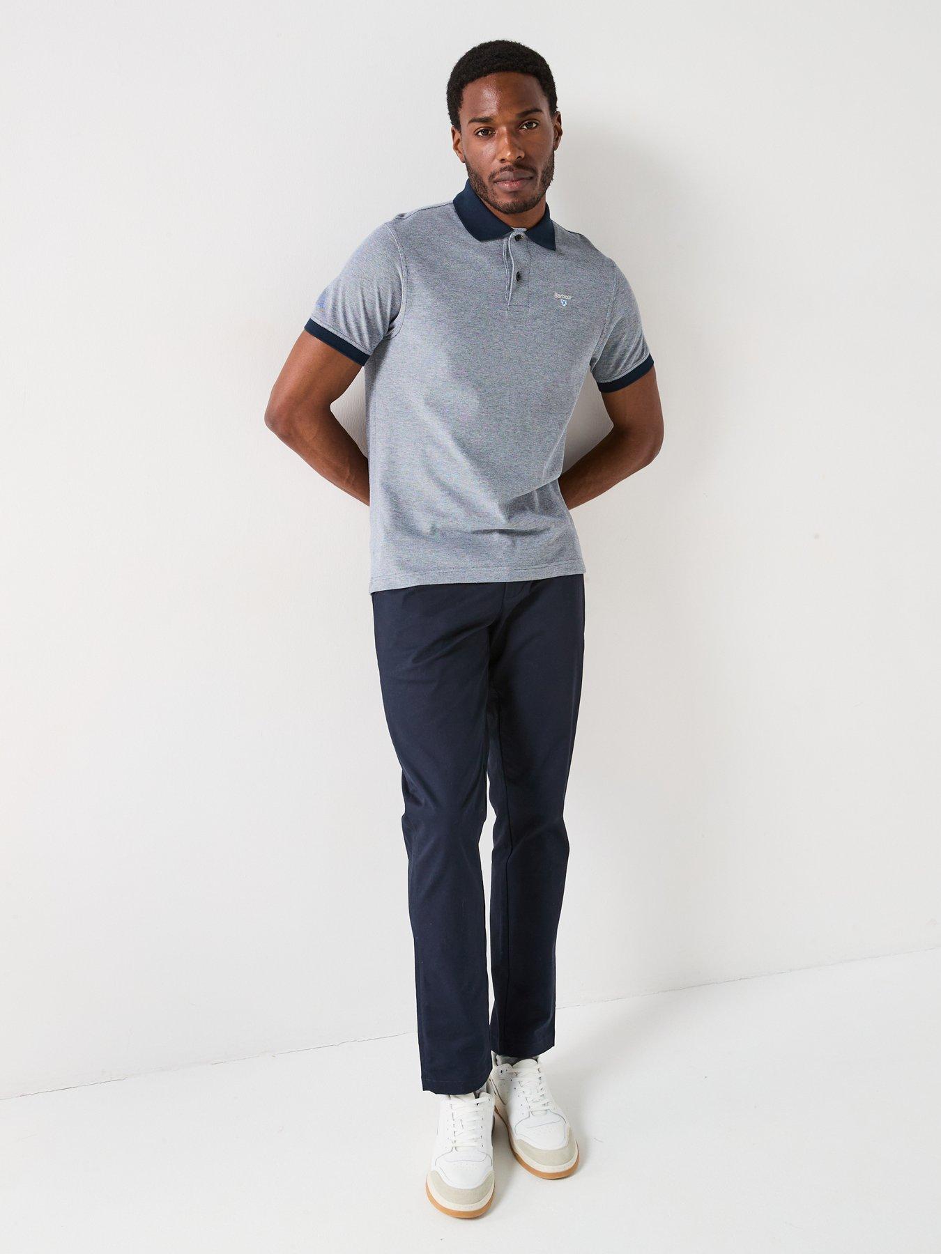 Image 3 of 6 of Barbour Sports Mix Polo Shirt - Blue