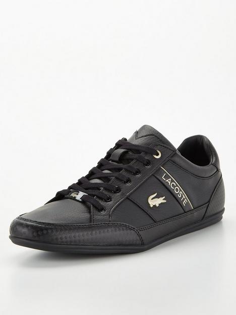lacoste-chaymon-leather-trainers-black