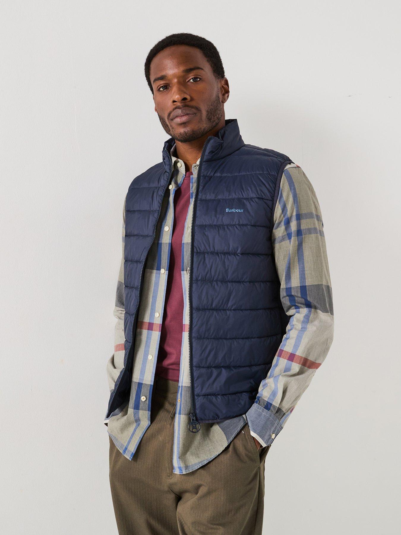 Mens hooded gilet sale best sale