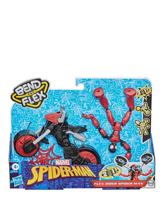 stillFront image of marvel-bend-and-flex-flex-rider-spider-man-and-2-in-1-motorcycle