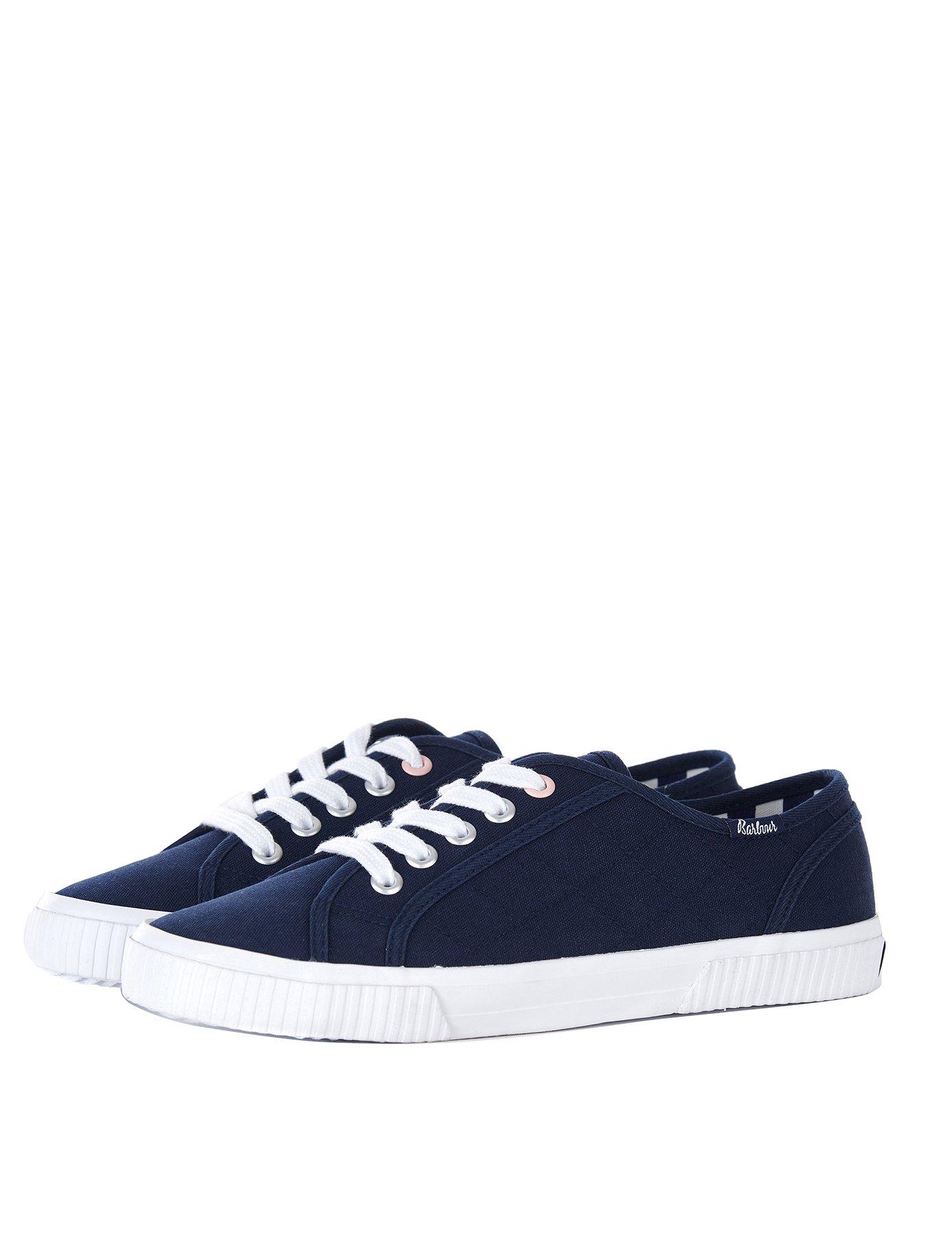 barbour hailey canvas trainers